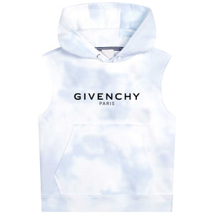 Givenchy Junior Tie Dye Hoody In Blue