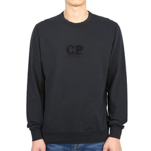 Load image into Gallery viewer, Cp Company Big Logo Embroided Sweatshirt In Black

