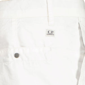 Cp Company 50 Fili Plated Lens Cargo Shorts White