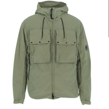 Load image into Gallery viewer, Cp Company Flatt Nylon Utility Long Jacket In Ivy Green
