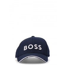 Load image into Gallery viewer, Hugo Boss Stretch-Pique Embroidered Cap in Dark Blue
