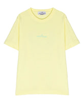 Load image into Gallery viewer, Stone Island Junior Graphic Back Logo T-Shirt in Lemon
