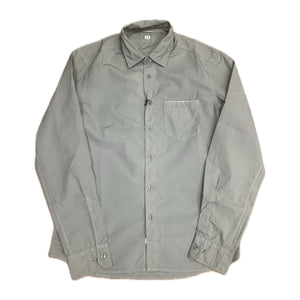 Cp Company Long Sleeve Popeline Shirt In Grey