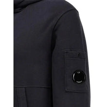 Load image into Gallery viewer, Cp Company Garment Dyed Overhead Lens Hoodie In Navy
