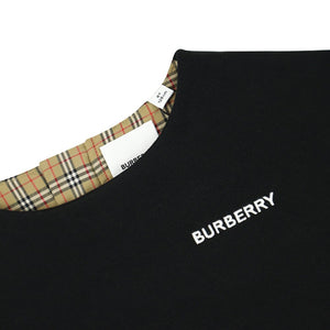 Burberry Junior Girls Cropped Mandie T-Shirt in Black