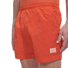Load image into Gallery viewer, Cp Company Eco-Chrome R Stitch Logo Swim Shorts Harvest Pumpkin
