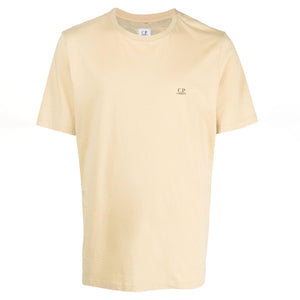 Cp Company 30/1 Jersey Goggle Logo T-Shirt in Mojade Desert