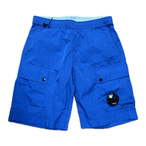 Cp Company Junior Chrome - R Bermuda Lens Shorts In Blue Quartz