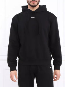 Hugo Boss Red Label Dapo Relaxed Fit Logo Hoodie in Black