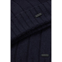 Load image into Gallery viewer, Hugo Boss Zohoh Hat &amp; Scarf Set in Navy
