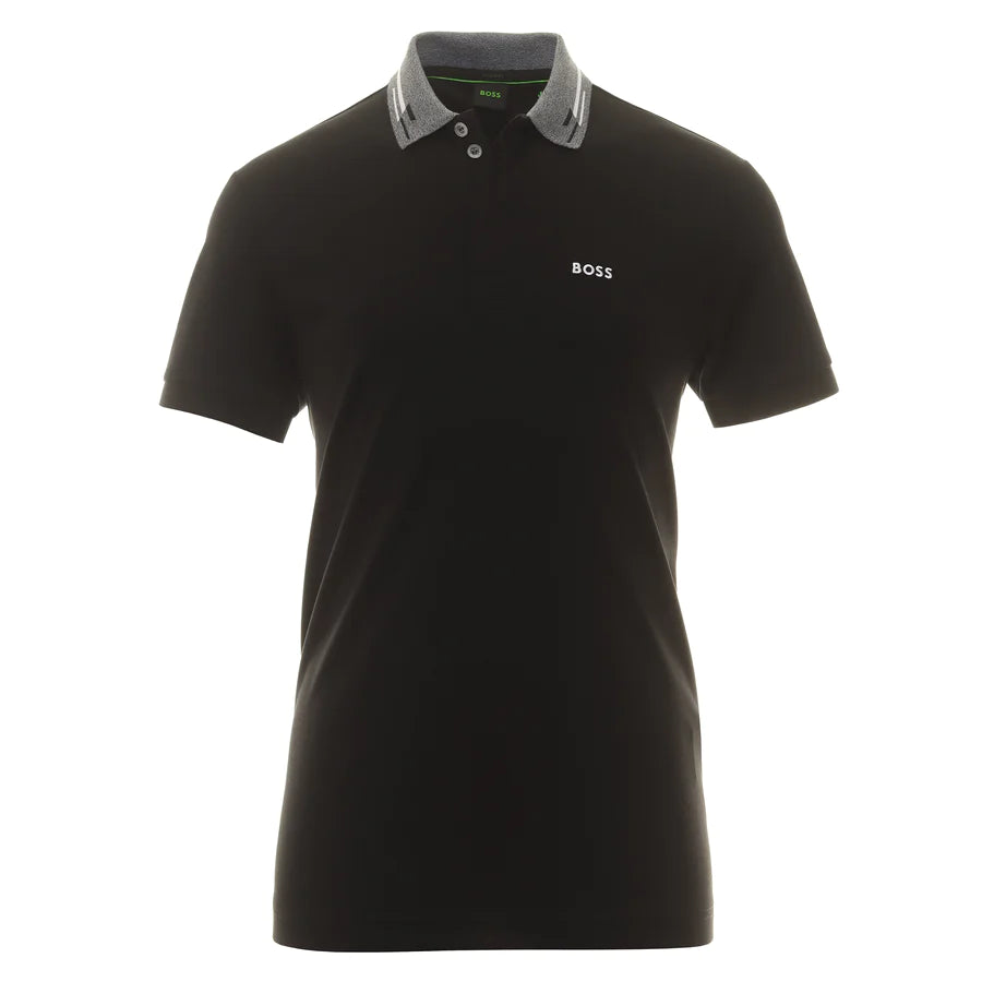 Hugo Boss Paddy 1 Regular Fit Logo Polo Shirt in Black