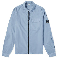 Load image into Gallery viewer, Cp Company Gabardine Lens Zip Overshirt in Infinity Blue
