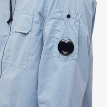 Load image into Gallery viewer, Cp Company Gabardine Lens Zip Overshirt in Infinity Blue
