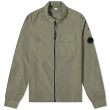 Load image into Gallery viewer, Cp Company Gabardine Lens Zip Overshirt in Thyme

