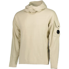 Load image into Gallery viewer, Cp Company Light Fleece Lens Overhead Hoodie Sandshell
