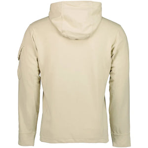 Cp Company Light Fleece Lens Overhead Hoodie Sandshell
