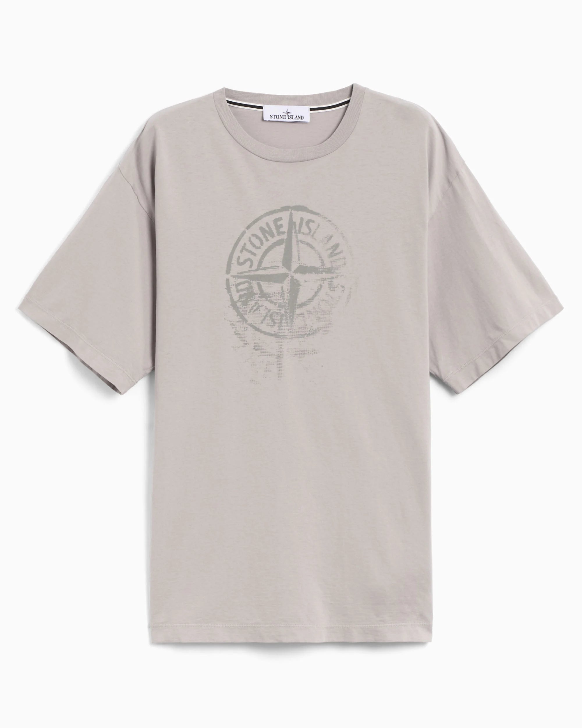 Stone island grey tee discount