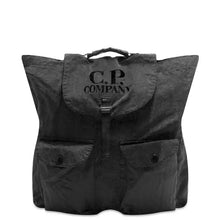 Load image into Gallery viewer, Cp Company Nylon B Logo Backpack in Black
