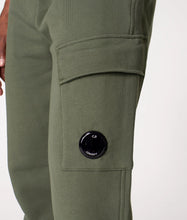 Load image into Gallery viewer, Cp Company Diagonal Raised Lens Joggers in Thyme
