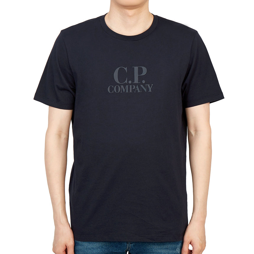 Cp Company Tonal Logo T-Shirt in Navy