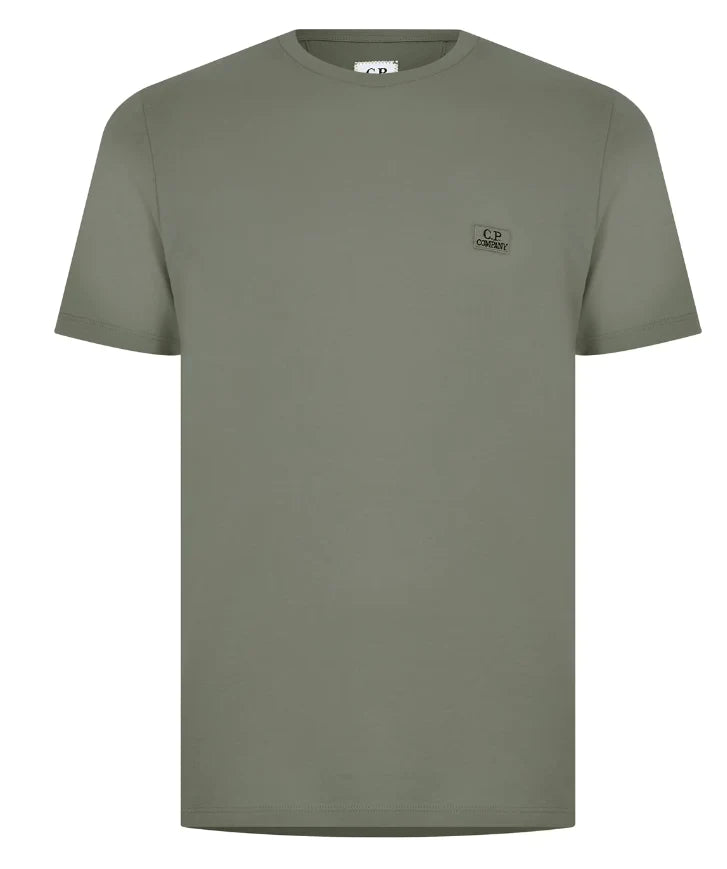 Cp Company 30/1 Jersey Patch Logo T-Shirt in Thyme