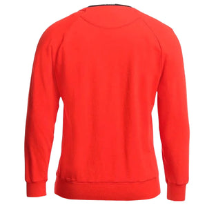 Cp Company Light Fleece Logo Sweatshirt in Red