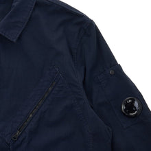 Load image into Gallery viewer, Cp Company Rip-Stop Zip Lens Shirt in Navy
