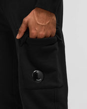 Load image into Gallery viewer, Cp Company Diagonal Raised Lens Joggers In Black

