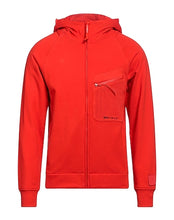 Load image into Gallery viewer, Cp Company Diagonal Raised Metropolis Hooded Full Zip in Fiery Red
