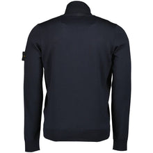 Load image into Gallery viewer, Stone Island Virgin Wool Turtleneck Sweatshirt in Navy
