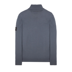 Stone Island Virgin Wool Turtleneck Sweatshirt in Dark Grey