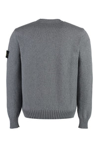 Stone Island Cotton Blend Sweatshirt in Grey
