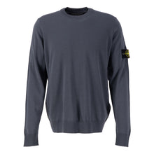 Load image into Gallery viewer, Stone Island Light Wool Crewneck Knit Sweatshirt Dark Grey
