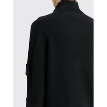 Load image into Gallery viewer, Stone Island Lambswool Half Zip Knit Sweatshirt in Black
