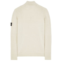 Load image into Gallery viewer, Stone Island Lambswool Half Zip Knit Sweatshirt in Stucco
