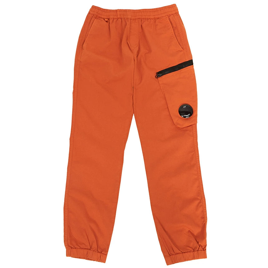 Cp Company Junior Stretch Gabardine Lens Cargo Pants in Pumpkin Orange