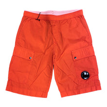 Load image into Gallery viewer, Cp Company Junior Chrome-R Lens Shorts in Fiery Red

