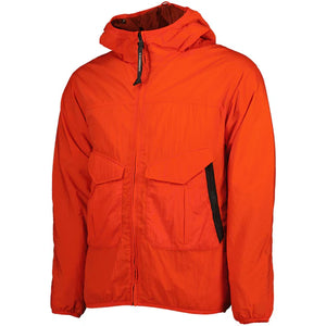 Cp Company Junior Cr-L Garment Dyed Goggle Jacket Jacket in Fiery Red