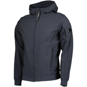 Cp Company Junior S/S Soft Shell Lens Jacket in Navy
