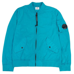 Cp Company Junior Chrome-R Lens Bomber Jacket in Tile Blue