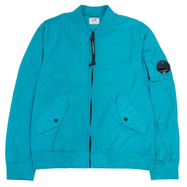 Cp Company Junior Chrome-R Lens Bomber Jacket in Tile Blue