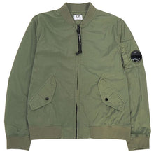 Load image into Gallery viewer, Cp Company Junior Chrome-R Lens Bomber Jacket in Bronze Green
