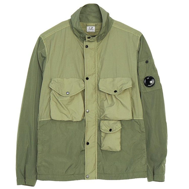 Cp Company Junior Chrome-R Lens Garment Dyed Jacket in Bronze Green