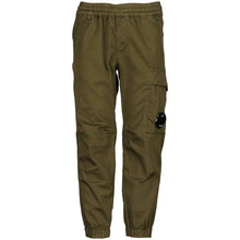 Load image into Gallery viewer, Cp Company Junior Stetch Gabardine Lens Cargo Pants Ivy Green
