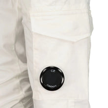 Load image into Gallery viewer, Cp Company Junior Stretch Gabardine Lens Cargo Pants in White
