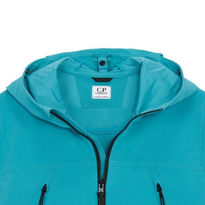 Cp Company Junior Shell-R Goggle Jacket in Tile Blue