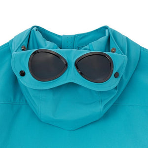 Cp Company Junior Shell-R Goggle Jacket in Tile Blue