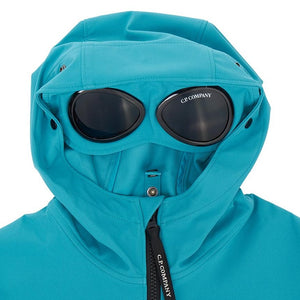 Cp Company Junior Shell-R Goggle Jacket in Tile Blue