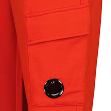 Load image into Gallery viewer, Cp Company Diagonal Raised Lens Joggers in Fiery Red

