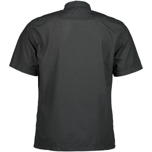 Cp Company Short Sleeve Popeline Small Logo Shirt in Black